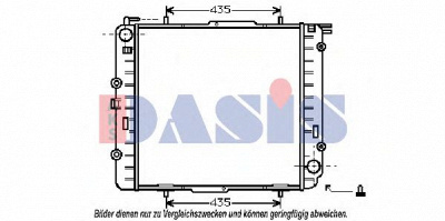 AKS DASIS 122670n -  Радиатор, охлаждение двигателя